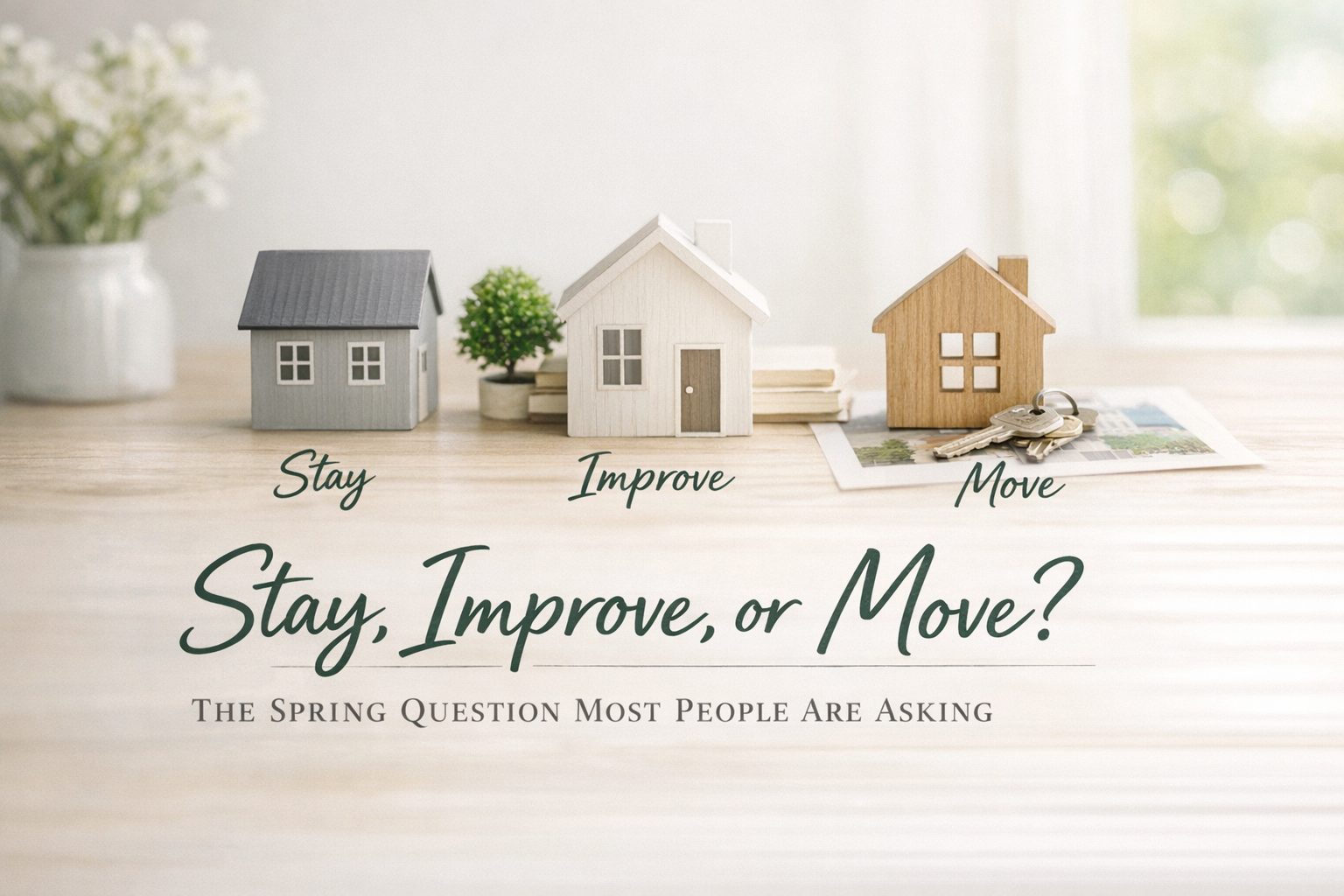 Lincoln Nebraska homeowner deciding whether to stay improve or move in spring